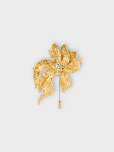 Giuseppe Zanotti Incanto Pin In Gold And Crystal