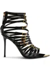 Giuseppe Zanotti Intriigo Punk 105mm Strap-design Sandals In Black