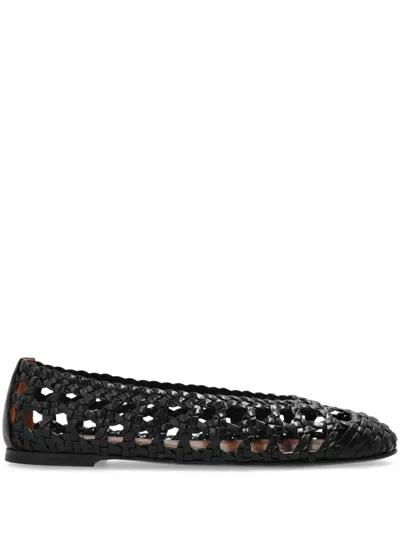 Giuseppe Zanotti Interwoven Ballerina Shoes In Black