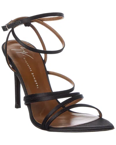 Giuseppe Zanotti Intrigo 90 Satin Sandal In Black
