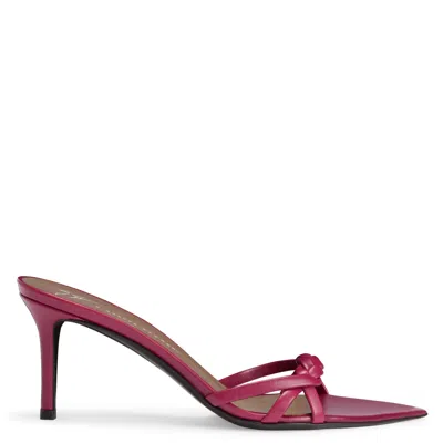 Giuseppe Zanotti Intrigo Braid 70 Women's Sandals Pink In Purple