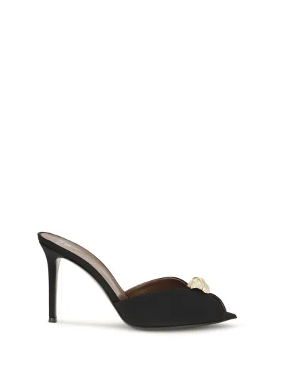 Giuseppe Zanotti Intrigo Cocktail Mule In Black