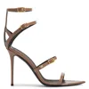Giuseppe Zanotti Intriigo Abely 105mm Sandals In Grey