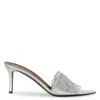 Giuseppe Zanotti 70mm Pointed-toe Leather Sandals In Silver