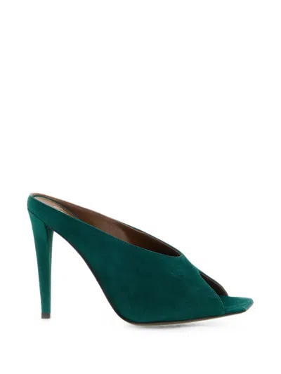 Giuseppe Zanotti Intriigo Cluedo Suede Sandals In White