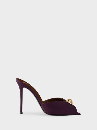 Giuseppe Zanotti Intriigo Cocktail Mule 105 In Purple