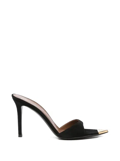 Giuseppe Zanotti Intriigo Crystal-embellished Pointed-toe Sandals In Black