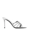 Giuseppe Zanotti Silver Intriigo Heeled Sandals In White