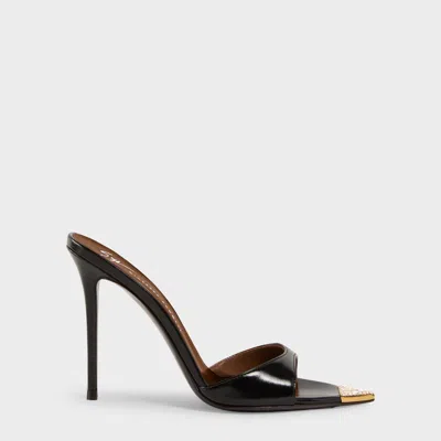 Giuseppe Zanotti Intriigo Jewelry Mule 105 In Black