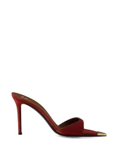 Giuseppe Zanotti Intriigo Jewelry Mule 90 In Red