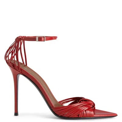 Giuseppe Zanotti Intriigo Knot 105 In Red