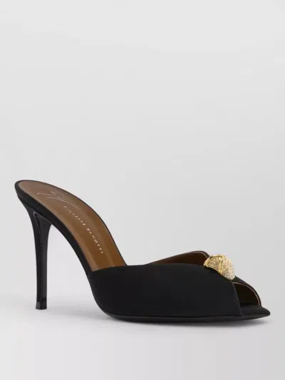 Giuseppe Zanotti Intriigo Leather Mules In Black