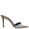 Giuseppe Zanotti Intriigo Leo Rhinestone Mules In Black