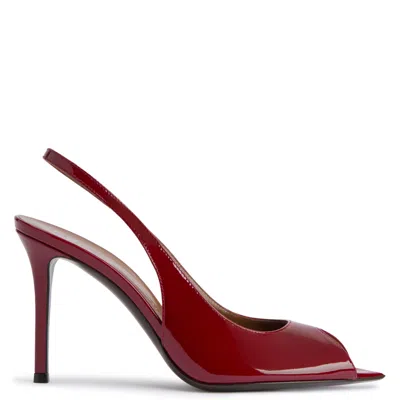 Giuseppe Zanotti Intriigo Open Toe 90 In Burgundy