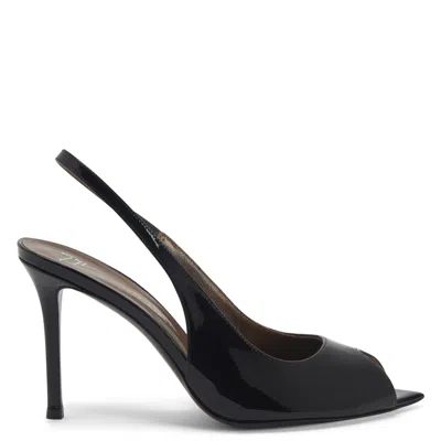 Giuseppe Zanotti Intriigo Open Toe In Black