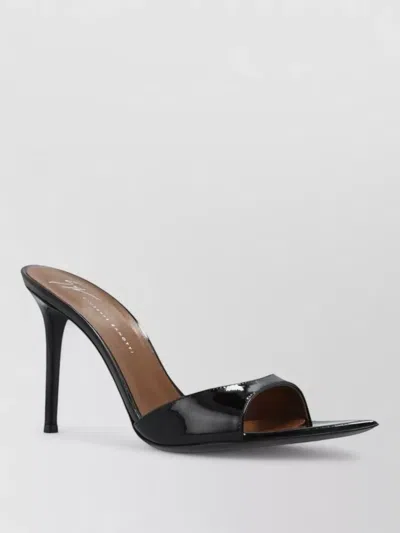 Giuseppe Zanotti Intriigo Patent Leather Pointed Toe Mules In Black