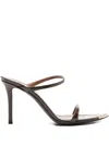 Giuseppe Zanotti Intriigo Patent Leather Sandals In Brown