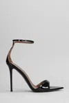 Giuseppe Zanotti 105mm Satin Crystal Ankle-strap Sandals In Black