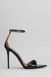 Giuseppe Zanotti Intriigo Strap 105 Sandals In Black Leather In Black