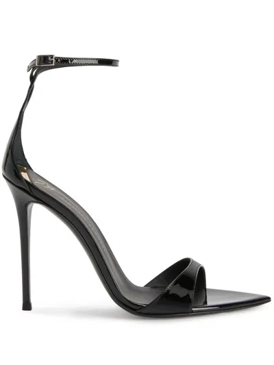 Giuseppe Zanotti Intriigo Strap 105mm Sandals In Black