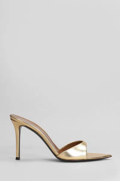 Giuseppe Zanotti Intriigo Strap 90 Sandals In Gold Leather