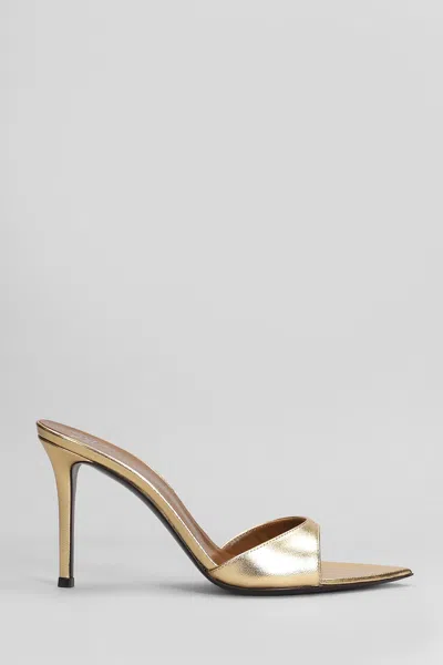 Giuseppe Zanotti Intriigo Strap 90 Sandals In Gold Leather