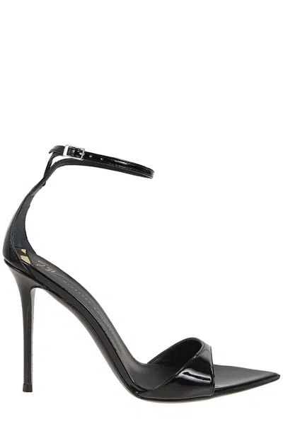 Giuseppe Zanotti Intriigo Strap Open Toe Sandals In Black