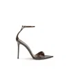 Giuseppe Zanotti 105mm Pointed-toe Ankle-strap Sandals In Black