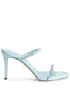 Giuseppe Zanotti High-heel Leather Sandals In Blue