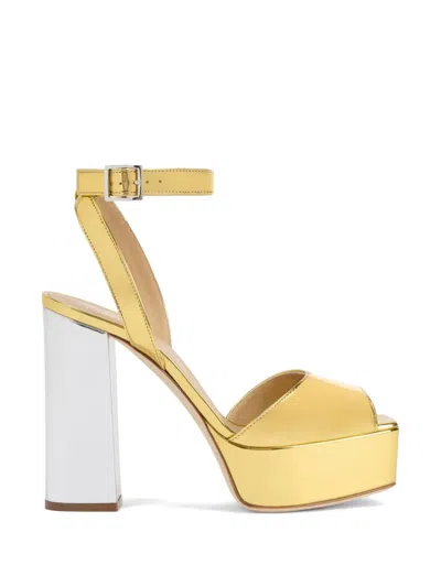 Giuseppe Zanotti Isadhora Platform Sandals In Yellow