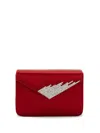 Giuseppe Zanotti Iveery Satin Clutch Bag In 红色