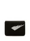 Giuseppe Zanotti Iveery Satin Clutch Bag In Black