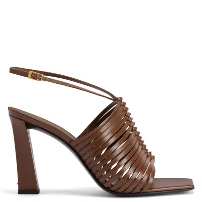 Giuseppe Zanotti Jane Sandalen Mit Eckiger Kappe In Brown