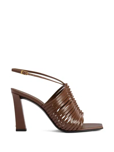 Giuseppe Zanotti Jane Sandalen Mit Eckiger Kappe In Brown