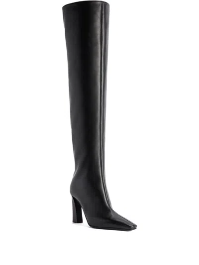 GIUSEPPE ZANOTTI JANIEE LEATHER HEEL BOOTS