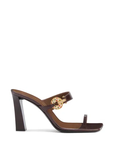 Giuseppe Zanotti Jaylen Leather Thong Sandals In Brown