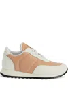 Giuseppe Zanotti Jimi Crocodile-effect Leather Sneakers In Neutral