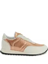 Giuseppe Zanotti Jimi Leather Sneakers In Pink