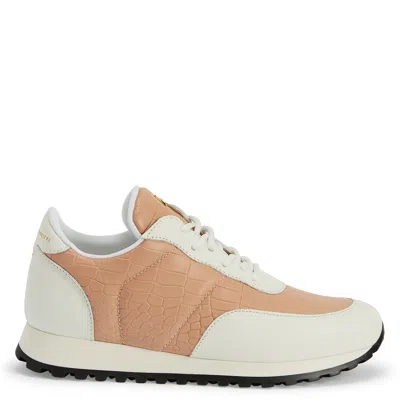 Giuseppe Zanotti Woman Sneakers Blush Size 9 Soft Leather In Beige