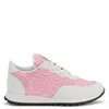 Giuseppe Zanotti Woman Sneakers Pink Size 12 Soft Leather In Black