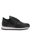 Giuseppe Zanotti Man Sneakers Black Size 13 Soft Leather In Multi