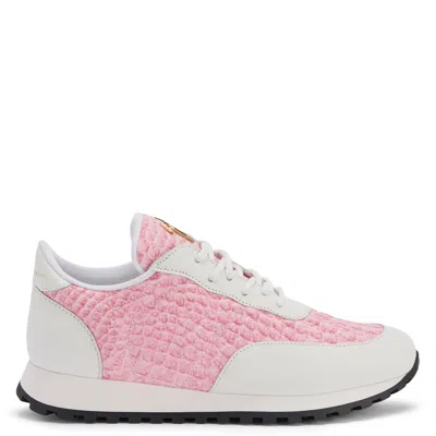Giuseppe Zanotti Woman Sneakers Pink Size 12 Soft Leather