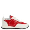 Giuseppe Zanotti Jimi Running Logo-plaque Sneakers In Red