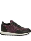 Giuseppe Zanotti Jimi Snakeskin Leather Sneakers In Black