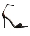 Giuseppe Zanotti Intriigo Strap 105 Sandals In Black Leather In Black
