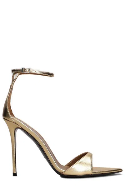 Giuseppe Zanotti Kanda Pointed Toe Sandals In Animal Print