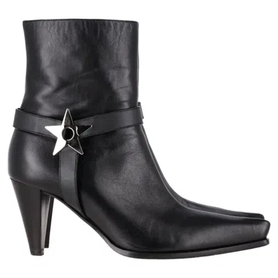 Giuseppe Zanotti Karmen Appliquéd Ankle Boots In Black Leather