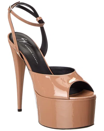 GIUSEPPE ZANOTTI KHALIFA 90 PATENT PLATFORM SANDAL