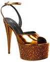 Giuseppe Zanotti Khalifa 90 Platform Sandal In Gold