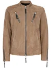 Giuseppe Zanotti Kian Suede Jacket In Brown